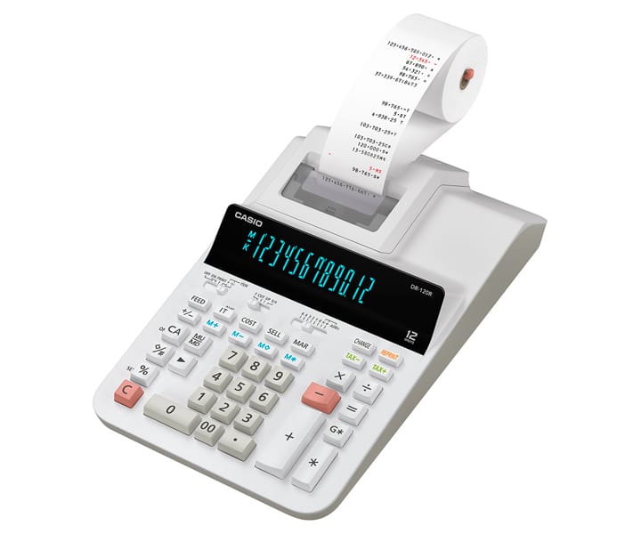 Casio DR-120R Калькулятор с печатью